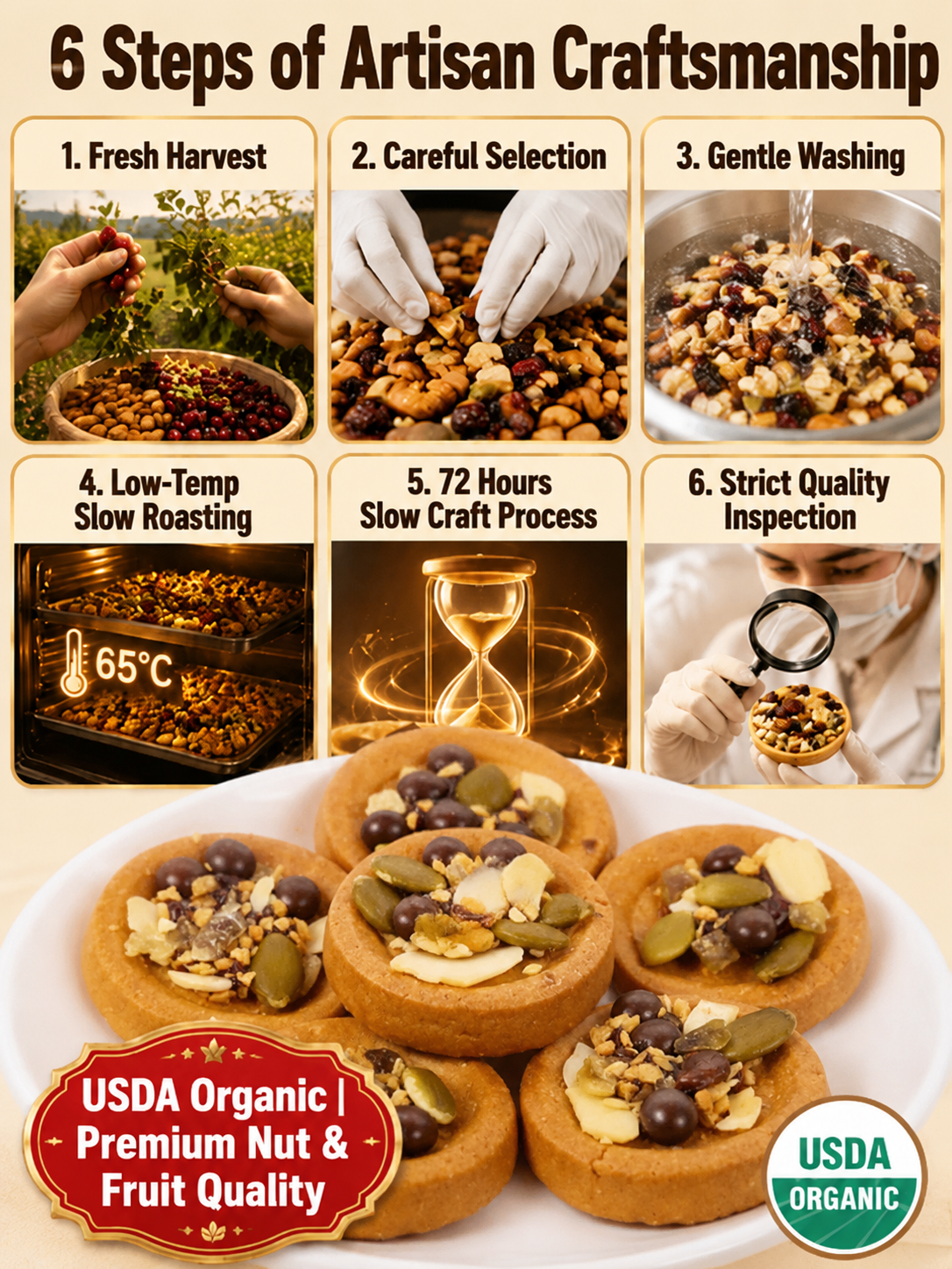 🍪Mixed Nut Cookies Assorted Biscuit Snack Pack-9YOE9