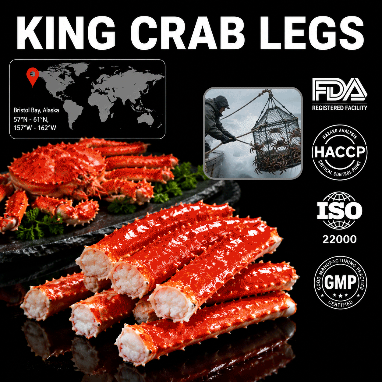 Alaskan Red King Crab Legs-9YOE9