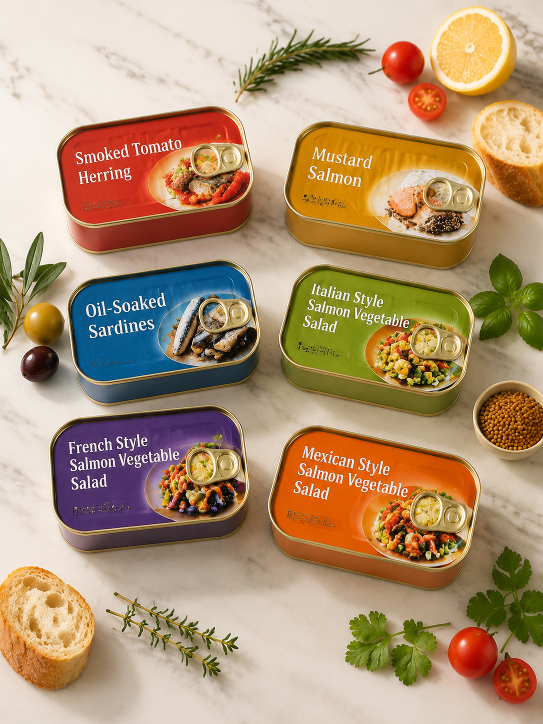 Premium Canned Seafood Variety Pack – Salmon, Sardines & Smoked Herring Gourmet Fish Combo