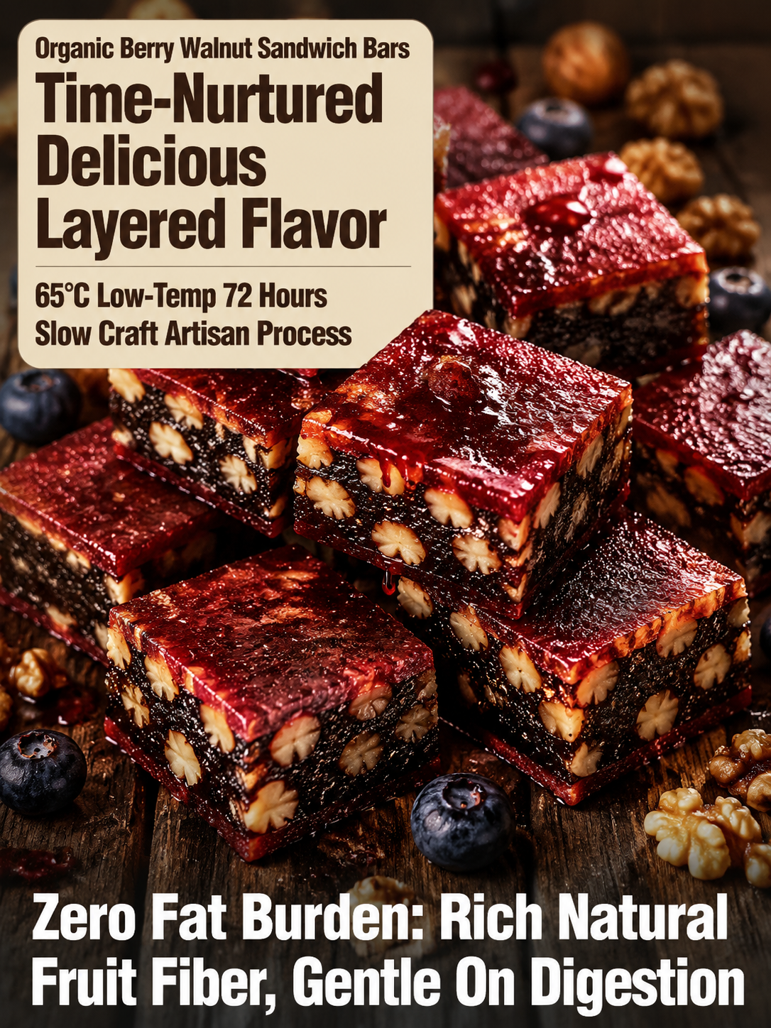 ⛰️Blueberry Walnut Hawthorn Bites, No Added Sugar-9YOE9
