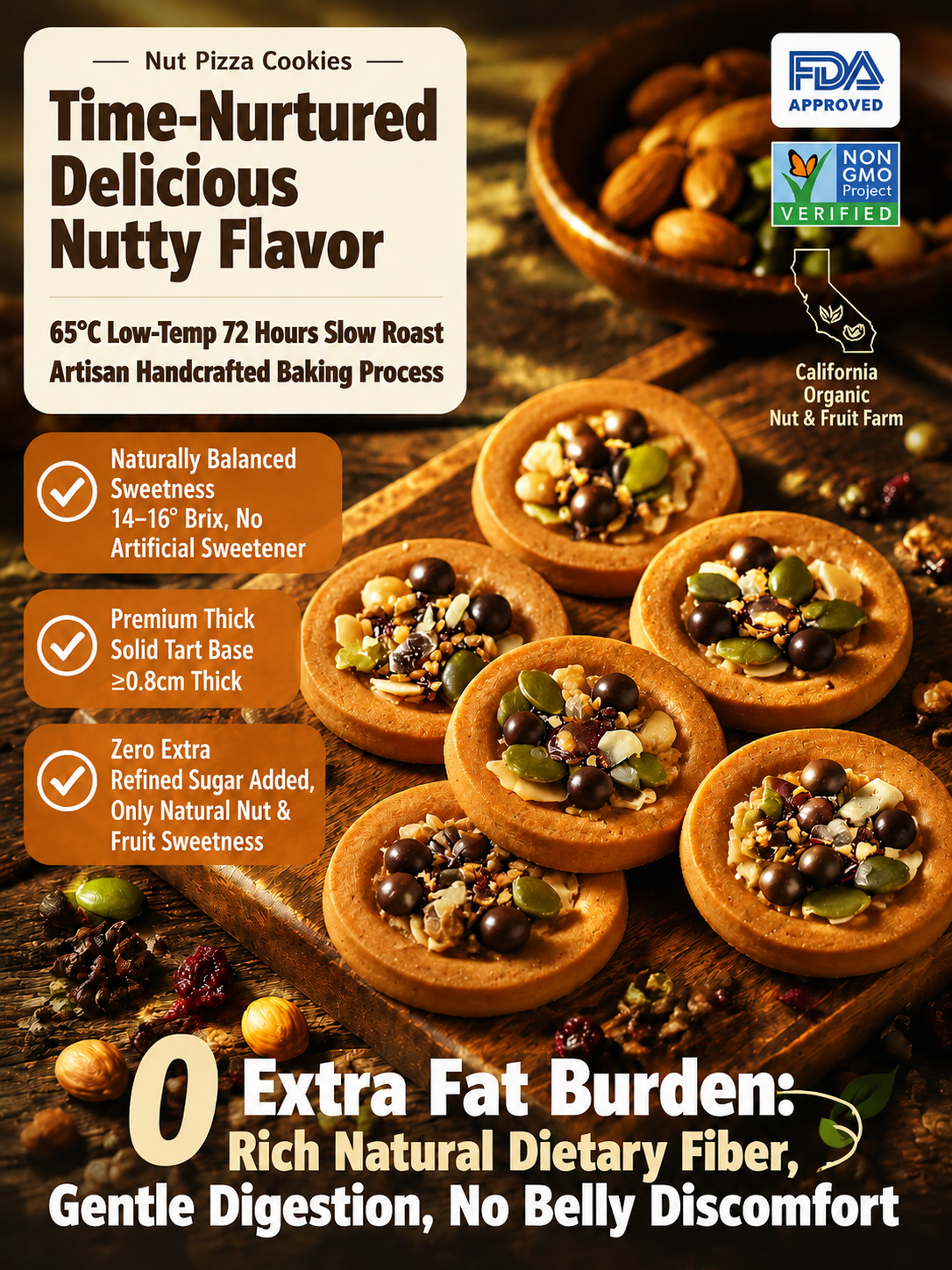 🍪Mixed Nut Cookies Assorted Biscuit Snack Pack-9YOE9