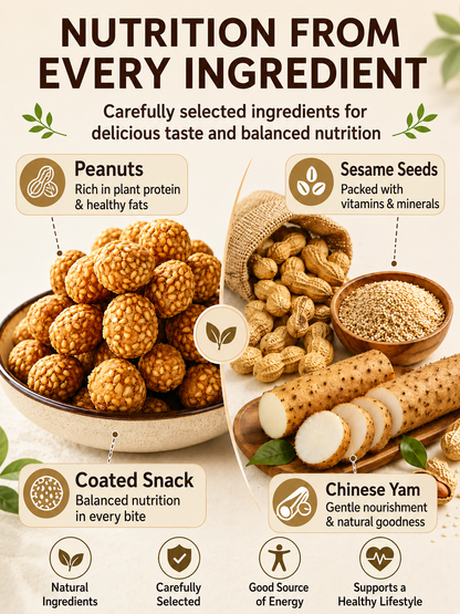 🥜Sesame Coated Yam Peanuts. Original Flavor-9YOE9
