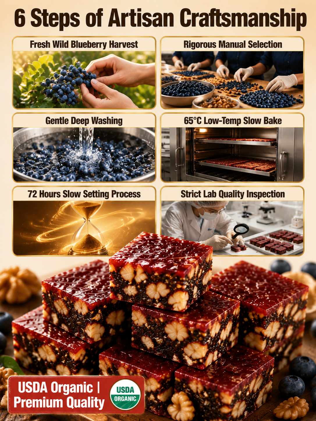 ⛰️Blueberry Walnut Hawthorn Bites, No Added Sugar-9YOE9