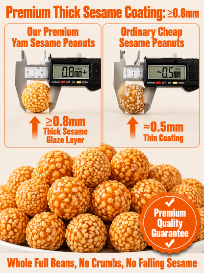 🥜Sesame Coated Yam Peanuts. Original Flavor-9YOE9